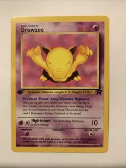 Pokemon TCG Drowzee Team Rocket 54/82 Regular 1st Edition Common Card - Image 1