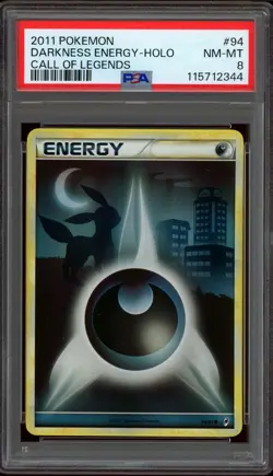 Pokemon PSA 8 Darkness Energy 94/95 Heartgold & SoulSilver Call of Legends Holo - Image 1
