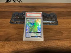 PSA 9 Espeon GX Full Art Ultra Shiny GX Japanese 2018 Pokemon Card #220 - Image 1