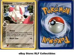 2007 Pokemon, POP Series 5, #15/17 Zangose Delta Species, Common - Image 1