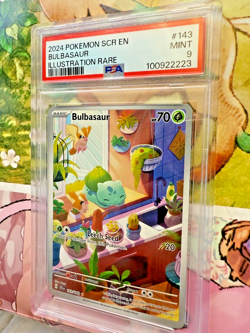 Bulbasaur 143/142 PSA 9 - Pokemon TCG Stellar Crown Illustration Rare!!! - Image 2