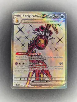 Pokemon TCG: Farigiraf EX 194/162 Temporal Forces Ultra Rare NM+ - Image 1