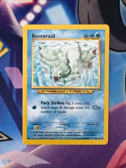Pokemon TCG - Remoraid 80/105 Neo Destiny Regular Unlimited - LP - Image 1