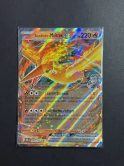 Pokemon TCG Destined Rivals #031/182 Team Rocket's Moltres ex NM - Image 1