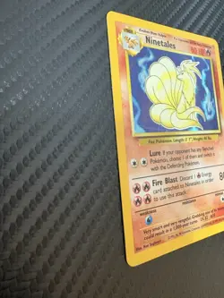 Ninetales Holo Base Set 12/102 WOTC Vintage Pokemon Card MP - Image 3