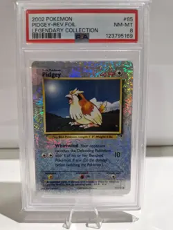 2002 Pokemon Pidgey Reverse Foil PSA 8 - Image 1
