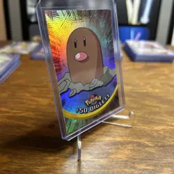 Diglett Pokemon Topps Series 1 - 50 First Print L- Silver Foil - Image 2