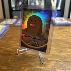 Diglett Pokemon Topps Series 1 - 50 First Print L- Silver Foil - Image 3