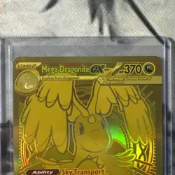 Pokemon TCG: MEGA DRAGONITE EX #295/217 * Gold Hyper Rare * English - Image 3