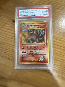PSA 10 GEM MINT Japanese Gym Challenge 2 Blaine's Charizard No. 006 Holo Pokemon - Image 5