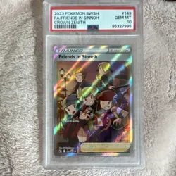 Pokemon 2023 Friends in Sinnoh Full Art Holo 149/159 Crown Zenith PSA 10 - Image 1