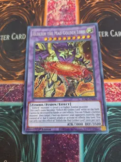 Yu-Gi-Oh! Eldlich the Mad Golden Lord BLVO-EN040 Secret Rare 1st Edition NM - Image 1