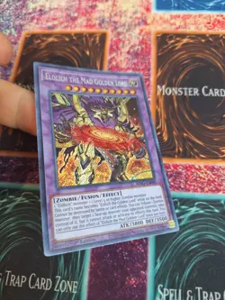 Yu-Gi-Oh! Eldlich the Mad Golden Lord BLVO-EN040 Secret Rare 1st Edition NM - Image 2