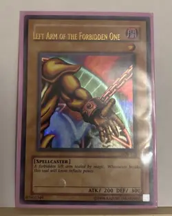MISPRINT Konami Yu-Gi-Oh! Left Arm of the Forbidden One LOB - Image 2