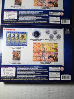 Digimon Collectible Card Game Gift Box Lox Of 2 New Sealed 2021 Booster Packs - Image 5
