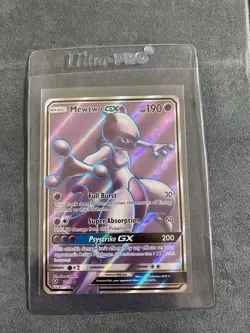 Mewtwo GX 72/73 - Shining Legends Full Art Pokemon Card NM - Image 1