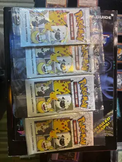 Pokemon 25th Anniversary General Mills Cereal Trading Card Booster Pack x4 - Image 1