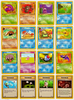 Pokemon 1st EDITION 1999 Fossil Set ALL Common Cards - 16 Card Lot - NM to Mint! - Image 1