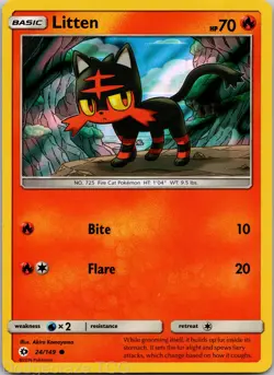 Litten 024/149 Holofoil Promo Miscellaneous Cards & Products Pokemon NM - Image 1