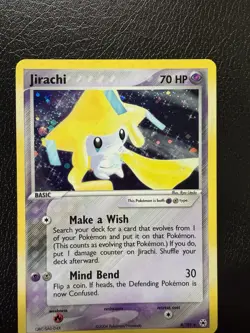 Pokemon Hidden Legends 8/101 Jirachi Holo Pokemon Card LP - Image 2