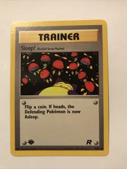 SLEEP! - 79/82 - 1st Edition Team Rocket - Common - Pokemon Card - NM - Image 1