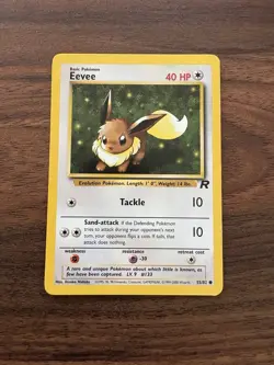 EEVEE - Team Rocket Set - 55/82 - Common - Pokemon Card - Unlimited - LP - Image 1