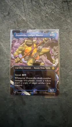 Donatello, Gadget Master (Borderless) Rare Teenage Mutant Ninja Turtles 212 NM - Image 1