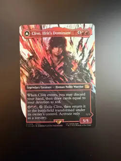 MTG Final Fantasy English Clive, Ifrit's Dominant Borderless 0318 Foil - Image 1