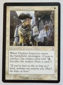 MTG Magic [x1] Thraben Inspector [x1] Retro Time Spiral Remastered M/NM - Image 1