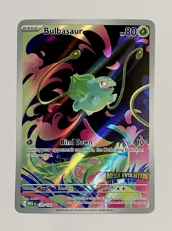 Bulbasaur Mega Evolution Stamped 133/132 Holo Illustration Rare NM - Image 1