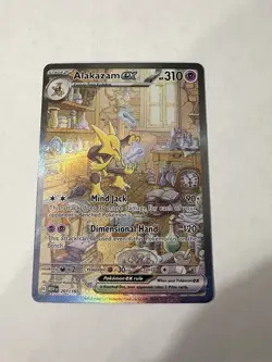 Pokemon Alakazam EX TCG Card 201/165 SV Scarlet & Violet 151 NM Condition - Image 1
