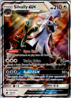 Silvally GX - 90/111 - Pokemon Crimson Invasion Sun & Moon Ultra Rare Card - Image 1