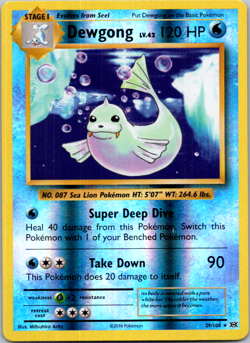 Dewgong Pokemon XY - Evolutions 29/108 Rare Reverse Holo - Image 1