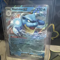 Pokemon Blastoise ex 030/142 Stellar Crown Scarlet & Violet Double Rare - Image 1