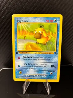 Pokemon Fossil 1st Edition Psyduck 53/62 LP - Image 1