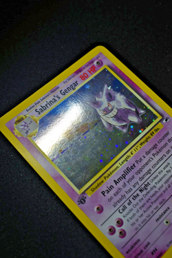 1ST ED 2000 Pokemon Gym Heroes Sabrina's Gengar 14/132 Holo Foil Rare HP/DMG - Image 4
