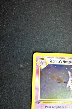 1ST ED 2000 Pokemon Gym Heroes Sabrina's Gengar 14/132 Holo Foil Rare HP/DMG - Image 5