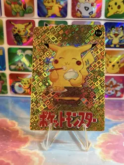 Pokemon Pikachu Vintage Pocket Monsters Vending HOLO Prism Sticker 1998 Nintendo - Image 3