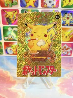 Pokemon Pikachu Vintage Pocket Monsters Vending HOLO Prism Sticker 1998 Nintendo - Image 4