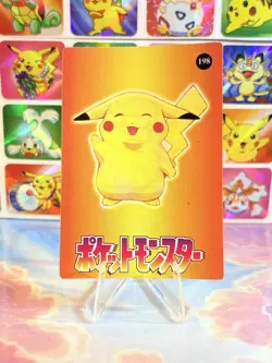 Pokemon Pikachu Vintage Pocket Monsters Vending HOLO Prism Sticker 1998 Nintendo - Image 5