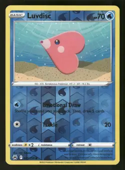 Luvdisc 035/159 Common,Reverse Holo Pokemon Crown Zenith - Image 1