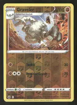 Graveler 068/159 Uncommon,Reverse Holo Pokemon Crown Zenith - Image 1