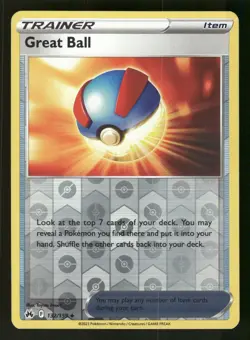 Great Ball 132/159 Uncommon,Reverse Holo Pokemon Crown Zenith - Image 1