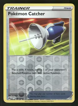 Pokemon Catcher 138/159 Uncommon,Reverse Holo Pokemon Crown Zenith - Image 1