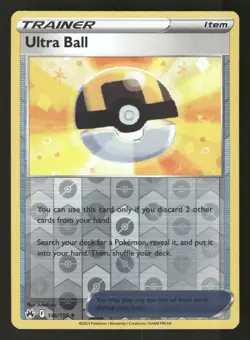 Ultra Ball 146/159 Uncommon,Reverse Holo Pokemon Crown Zenith - Image 1