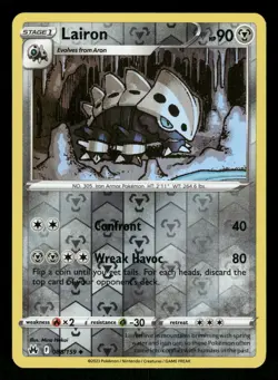 Lairon 088/159 Uncommon,Reverse Holo Pokemon Crown Zenith - Image 1