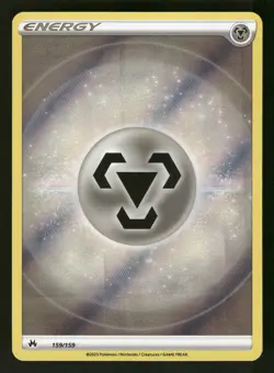 Metal Energy (Texture Full Art) 159/159 Ultra Rare,Holo Pokemon Crown Zenith - Image 1
