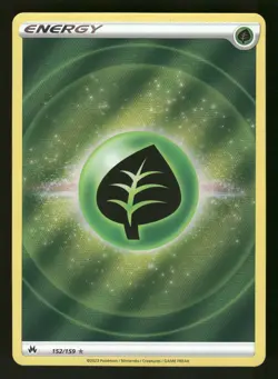 Grass Energy (Texture Full Art) 152/159 Ultra Rare,Holo Pokemon Crown Zenith - Image 1