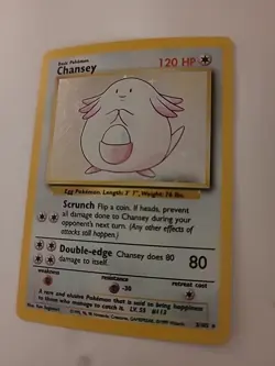 Chansey Base Set 3/102 Holo Rare - Vintage WotC Pokemon TCG LP - Image 5