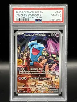 Pokemon TCG - Team Rocket’s Wobbuffet - Black Star Promo - Gem Mint PSA 10 - Image 1